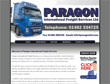 Tablet Screenshot of paragonint.com